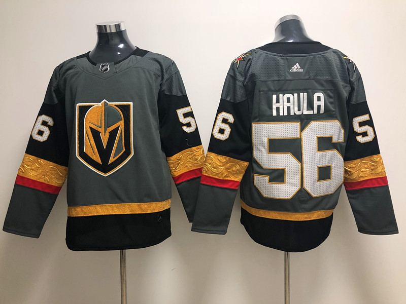 Men's Vegas Golden Knights Erik Haula #56 Gray Breakaway Jersey